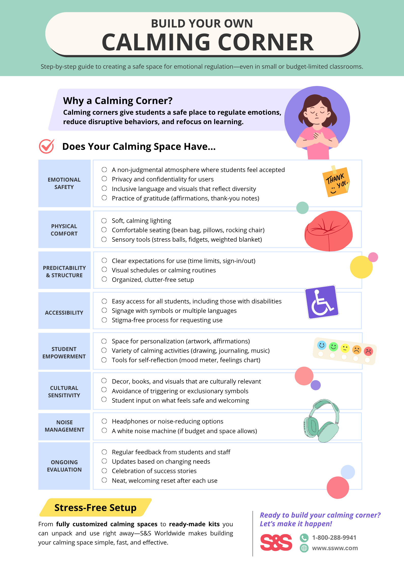 Calming Corner Checklist